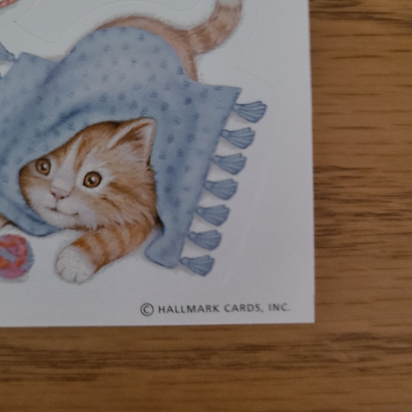 Vintage 90s Hallmark Cat Stickers - Picture 3 of 3